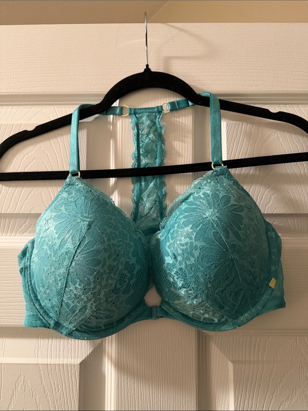 Victoria's Secret Teal Lace Racerback Push-Up Bra